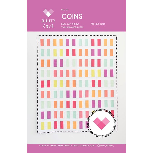 Coins Pattern by Quilty Love