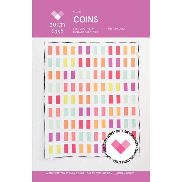 Coins Pattern by Quilty Love