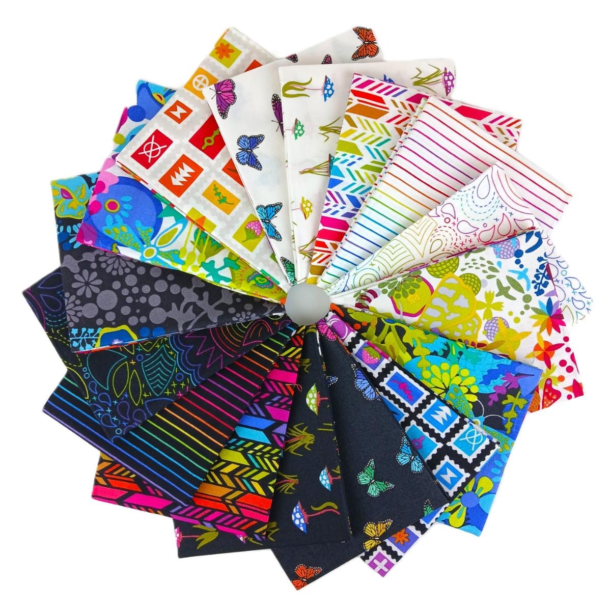 Color Wheel Fat Quarter Bundle | Alison Glass | 16 FQs