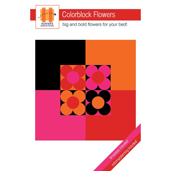 Colorblock Flowers Quilt Pattern | Sam Hunter - Printed