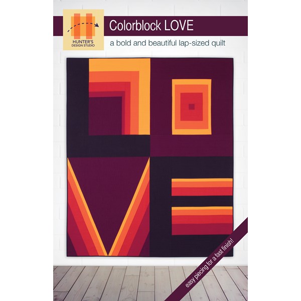 Colorblock Love Quilt Pattern | Hunter's Design Studio