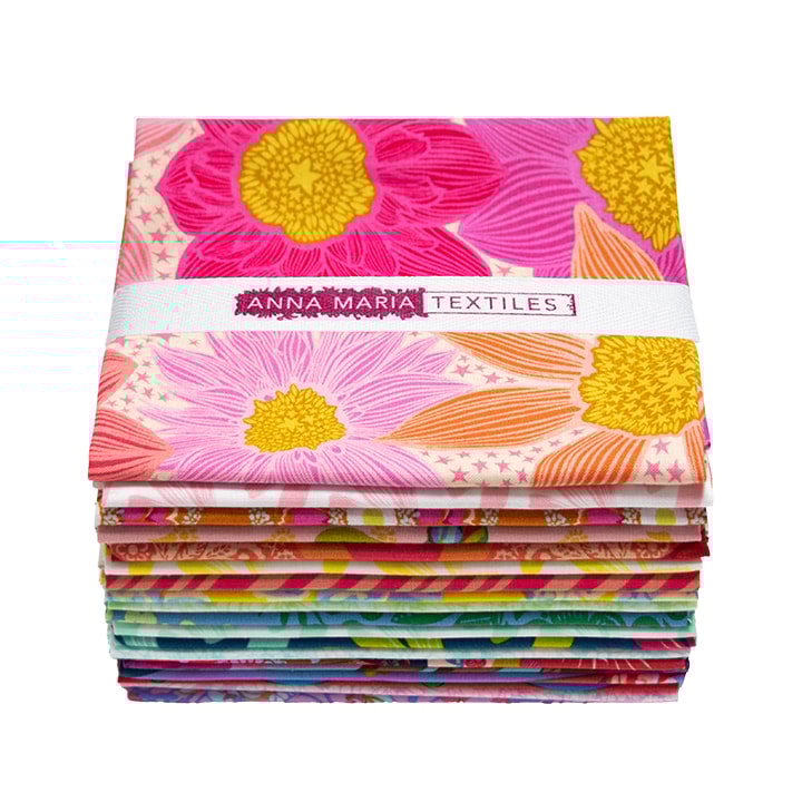 Colorway 2 Fat Quarter Bundle | Anna Maria Textiles | 19 FQs