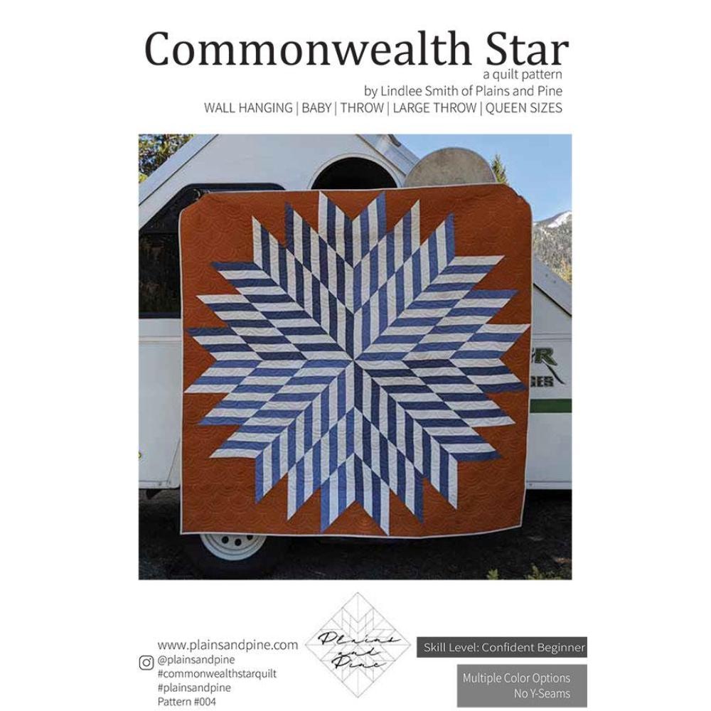 Commonwealth Star Quilt Pattern  | Plains & Pine