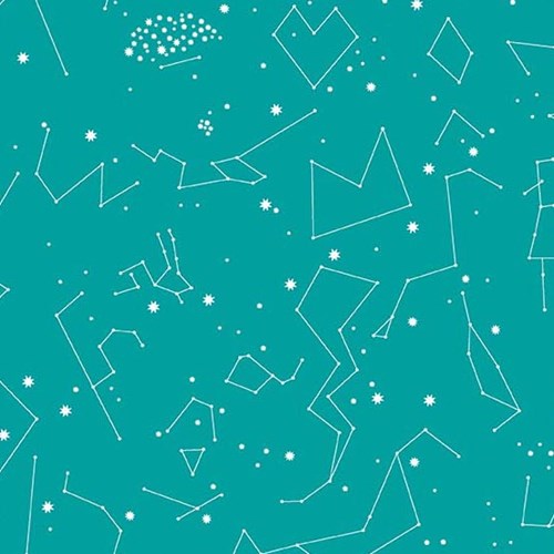 Constellations in Light Teal
