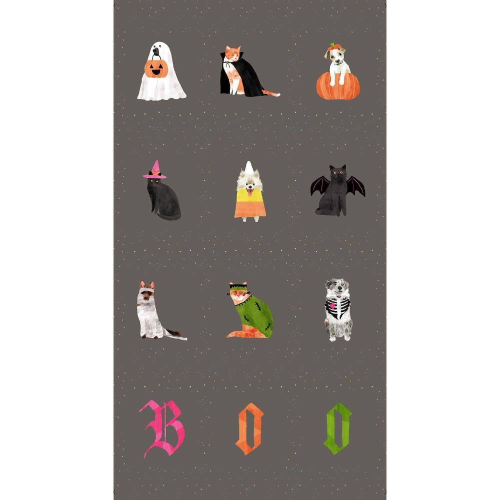 Costume Party Panel | Pammie Jane | 24" x 44" - Slate