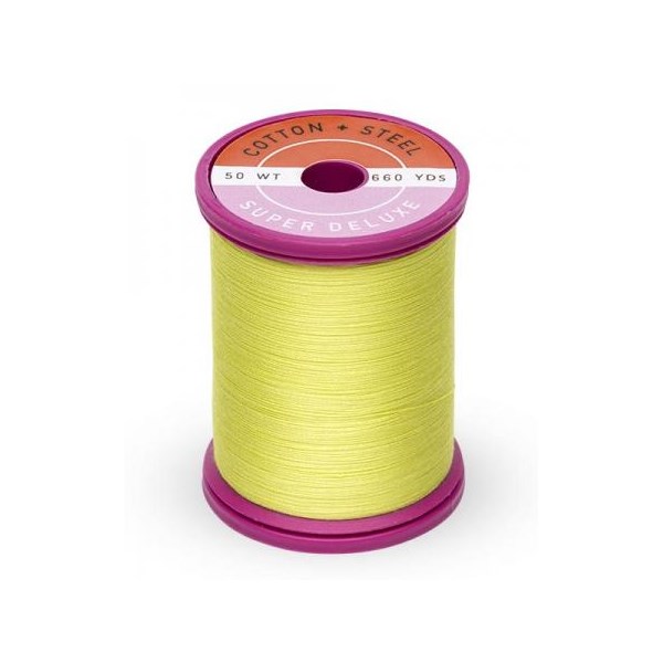 Cotton + Steel Thread 50wt | 600 Yards - Neon Yellow