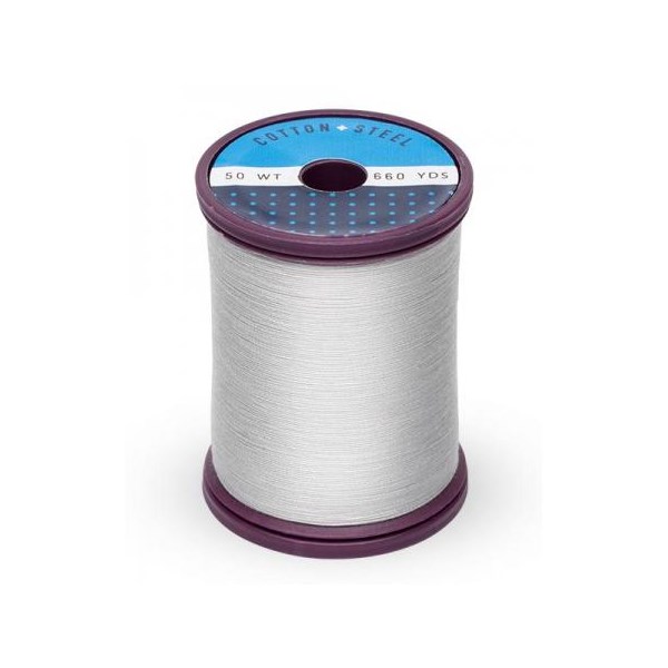 Cotton + Steel Thread 50wt | 600 Yards - Light Silver