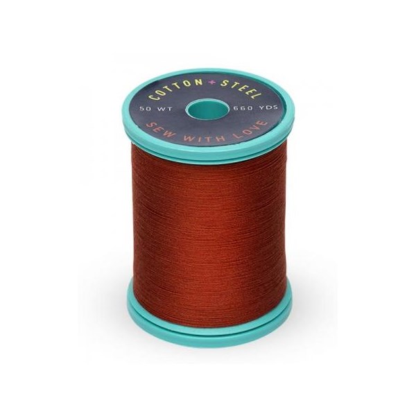 Cotton + Steel Thread 50wt | 600 Yards - Rust