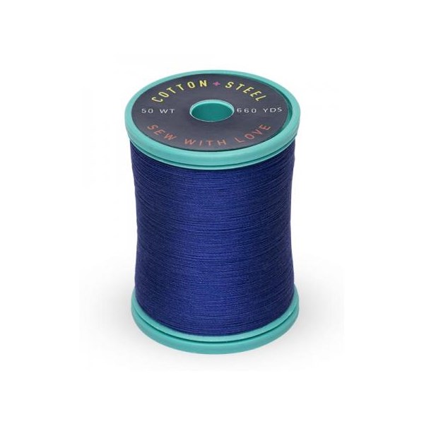 Cotton + Steel Thread 50wt | 600 Yards - Deep Nassau Blue
