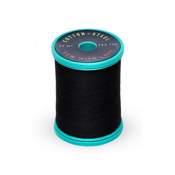 Cotton + Steel Thread 50wt | 600 Yards - Black