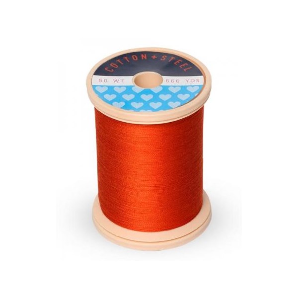 Cotton + Steel Thread 50wt | 600 Yards - Orange Flame