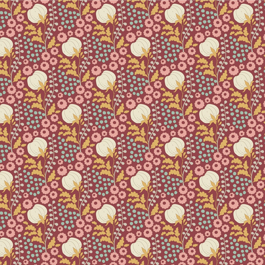 Cottonfield - Maroon