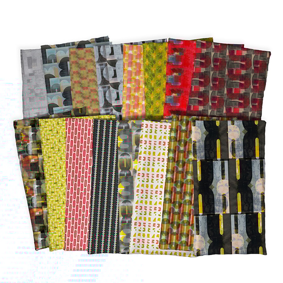 Counter Fat Quarter Bundle | e bond | 16 FQs