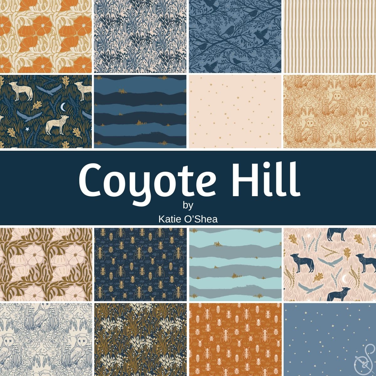 Coyote Hill Fat Quarter Bundle | Katie O'Shea | 16 FQs