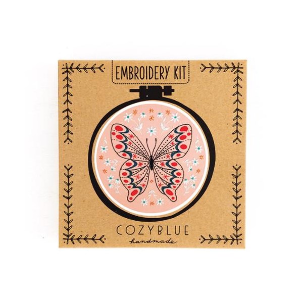 Cozyblue Handmade Embroidery Kit - Butterfly