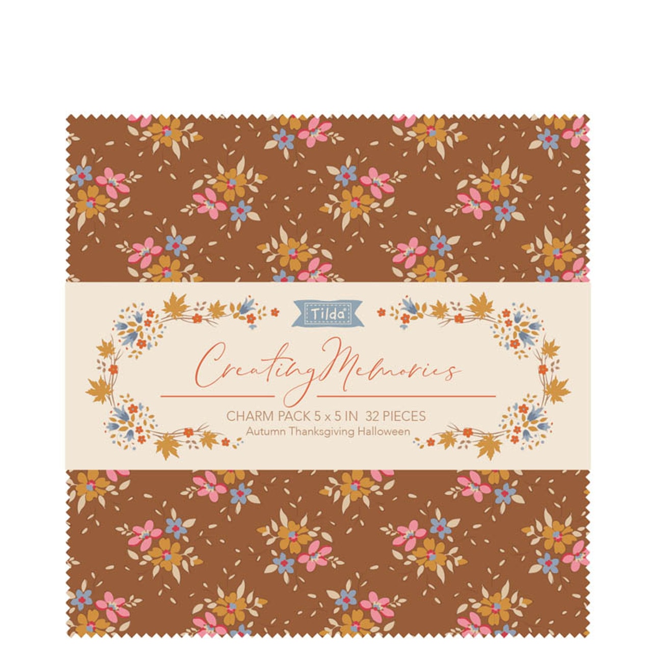 Creating Memories Charm Pack | Tilda Fabrics | 32 PCs - Autumn