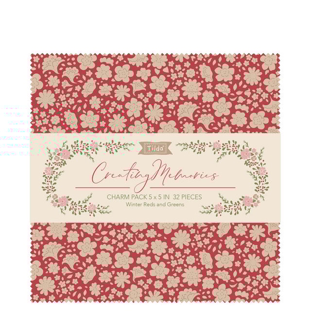 Creating Memories Charm Pack | Tilda Fabrics | 32 PCs - Winter