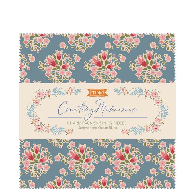 Creating Memories Charm Pack | Tilda Fabrics | 32 PCs - Summer