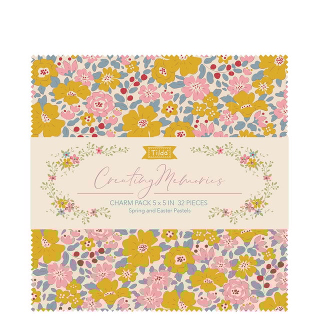 Creating Memories Charm Pack | Tilda Fabrics | 32 PCs - Spring
