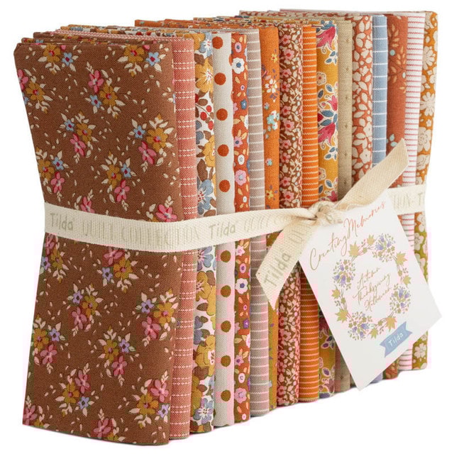 Creating Memories Fat Quarter Bundle | Tilda Fabrics | 16 FQs - Autumn