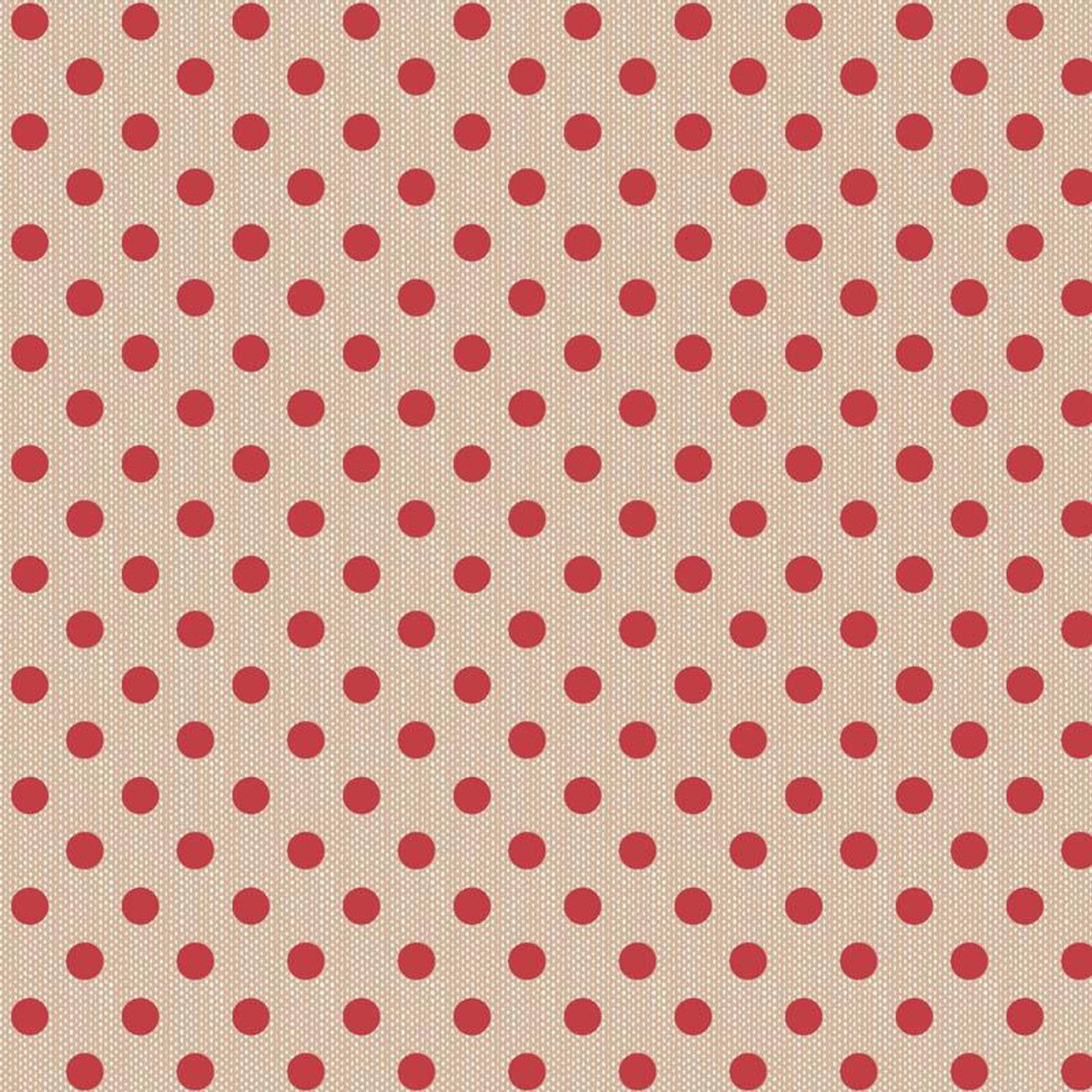 Creating Memories Woven Polka Dot - Red