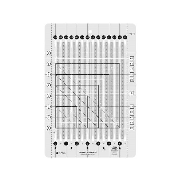 Creative Grids Non-Slip Stripology XL Ruler By Gudrun Erla