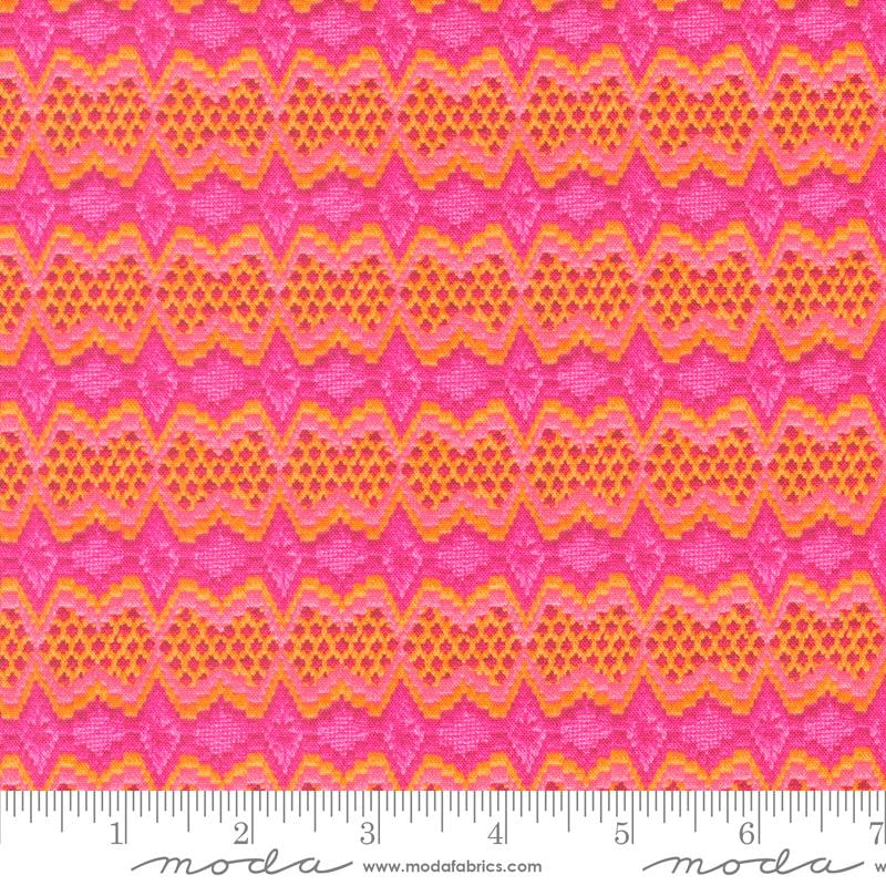 Crewel Stripe - Hot Pink