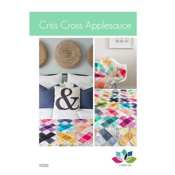 Criss Cross Applesauce Quilt Pattern by V and Co