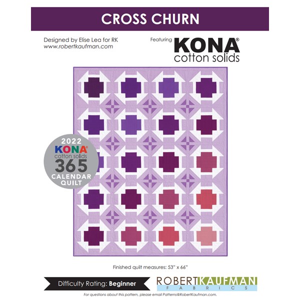 Cross Churn Quilt Pattern
