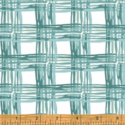 Cross Hatch in Aqua