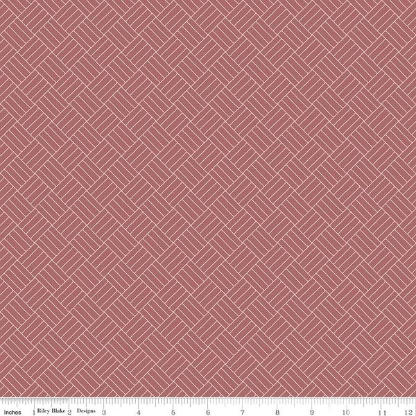 Crosshatch - Rose - 5 YARDS