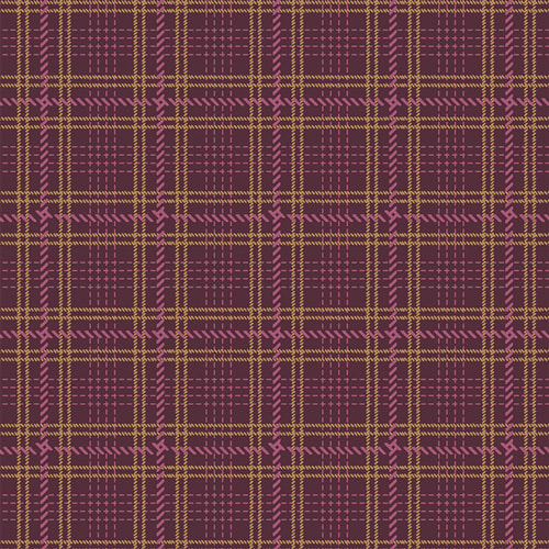 Crosshatch Plaid - Merlot