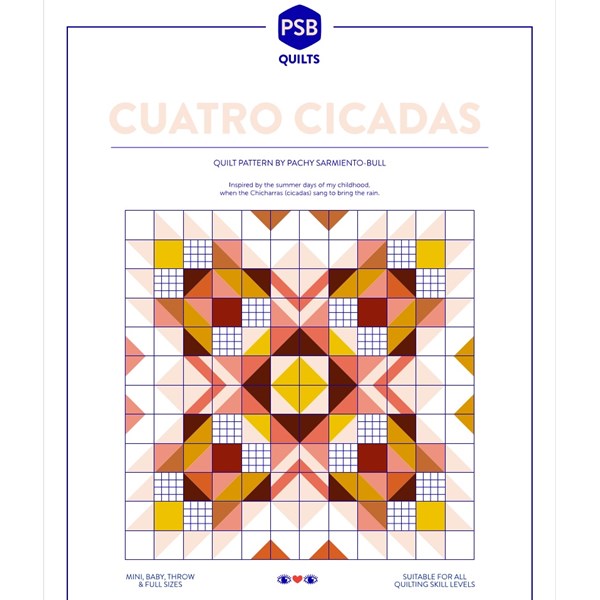 Cuatro Cicadas Quilt Kit in Amanecer