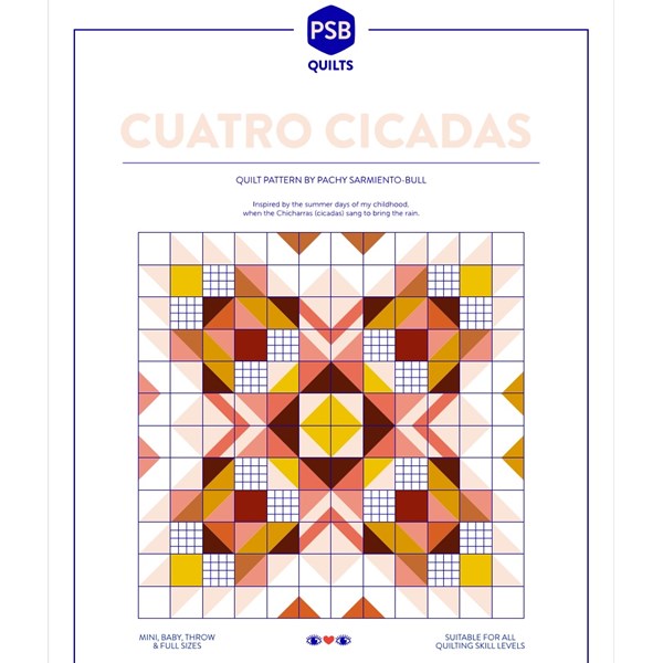 Cuatro Cicadas Quilt Kit in Amanecer