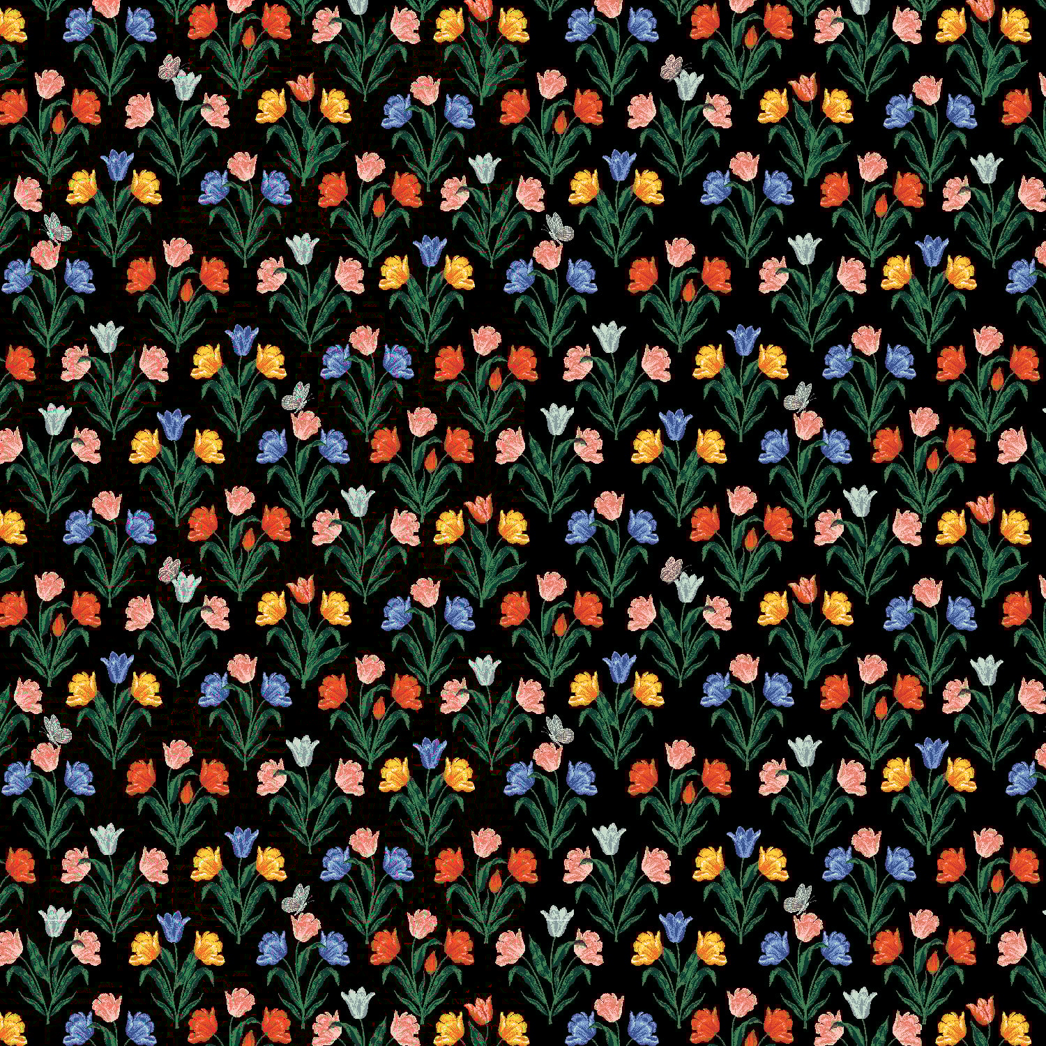 Curio Tulips - Black