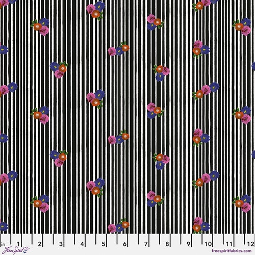 Daisy Stripe - Black