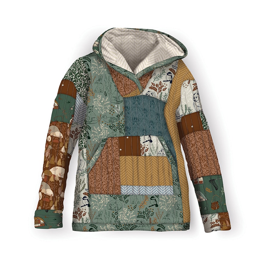 Dancing Daisies Quilted Hoodie Pattern | Casey Cometti