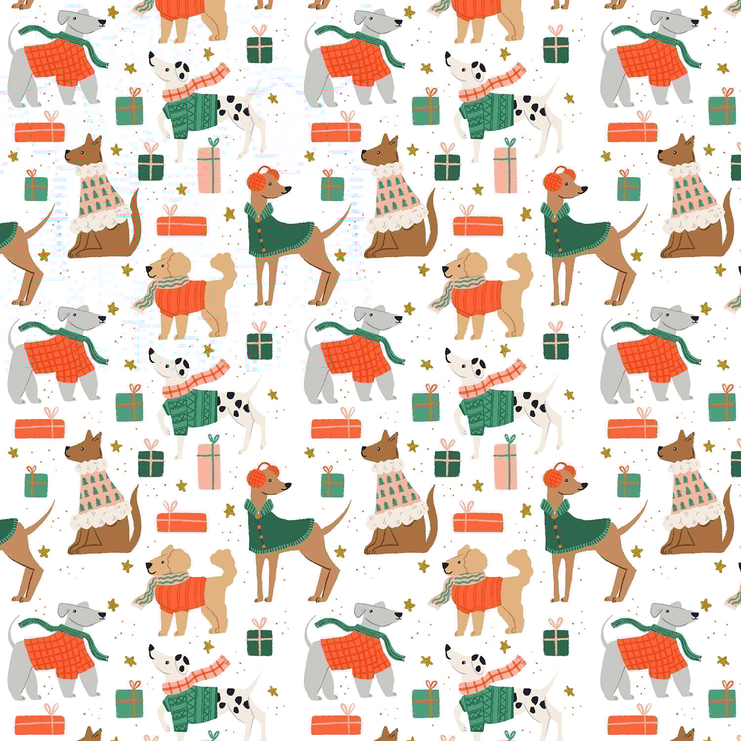 Dapper Dogs - Snow Metallic