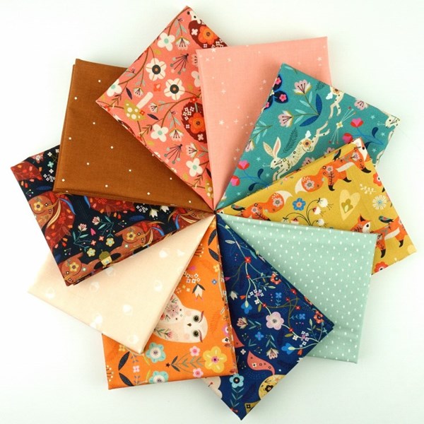 Animal Magic Fat Quarter Bundle | Bee Brown | 10 FQs