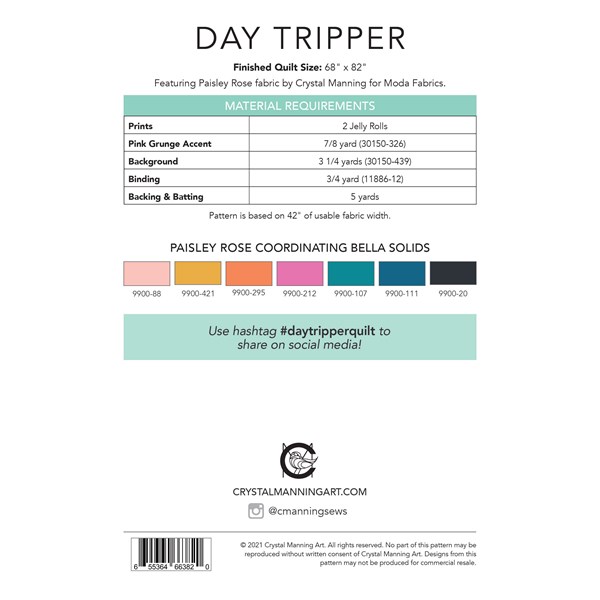 Day Tripper Quilt Pattern | Crystal Manning