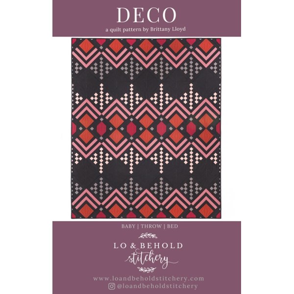 Deco Quilt Pattern | Lo & Behold Stitchery