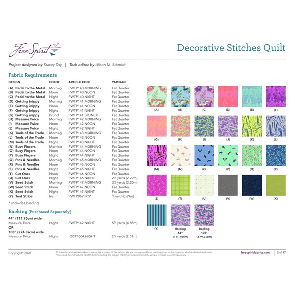Decorative Stitches Quilt Kit