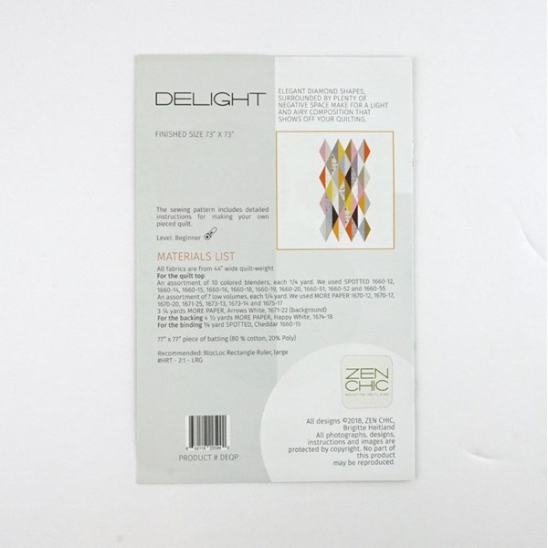 Delight Quilt Pattern by Zen Chic