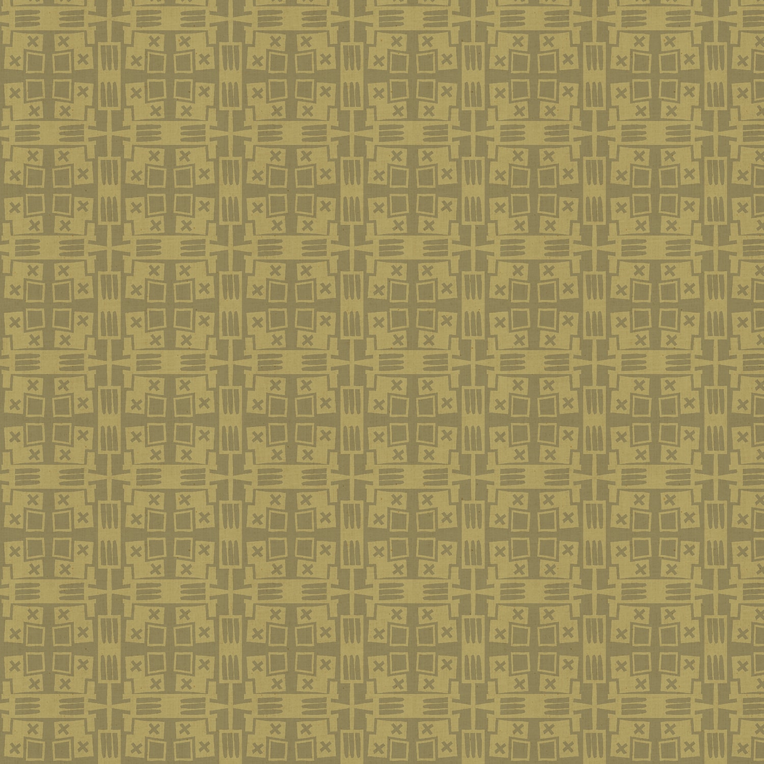 Desert Plaid - Agave Green Unbleached