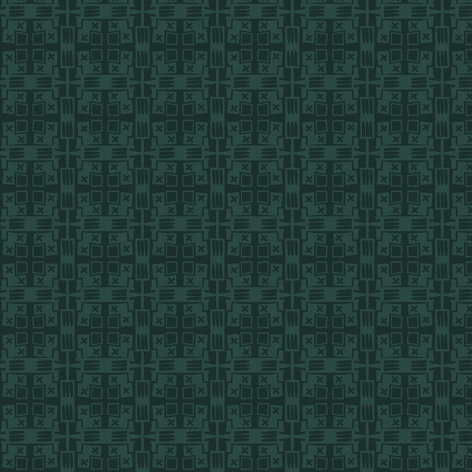 Desert Plaid - Cyan Unbleached