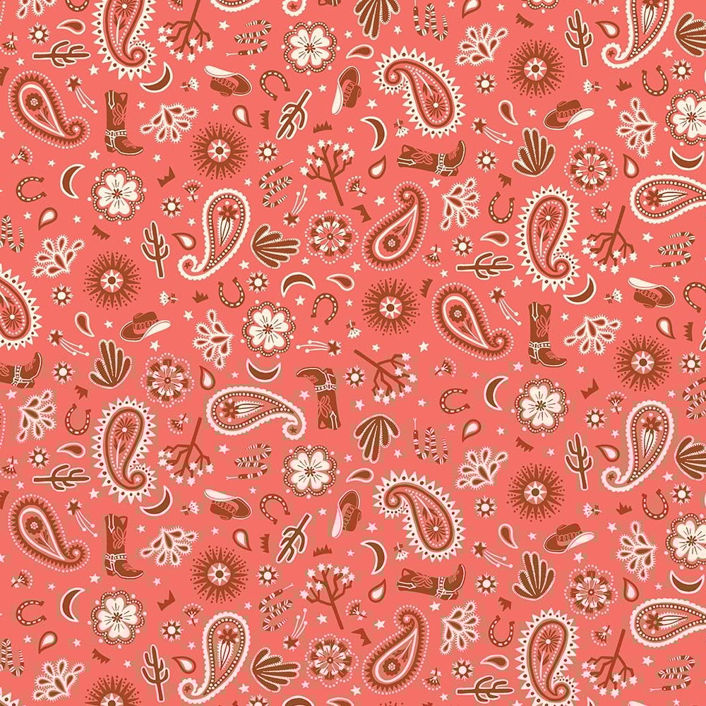 Desert Sunrise Bandana - Red