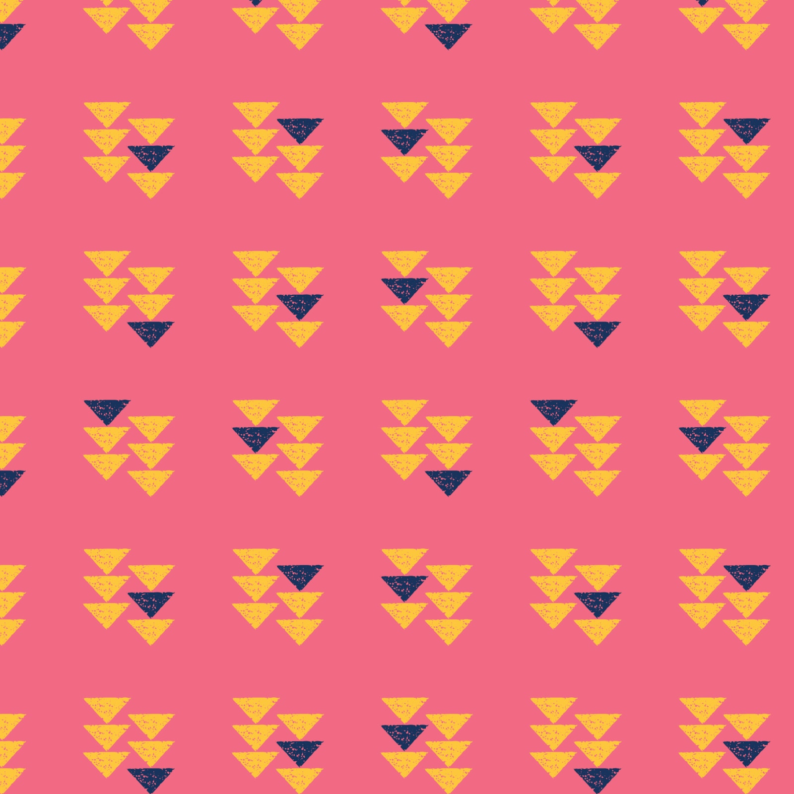 Desert Triangles - Hot Pink