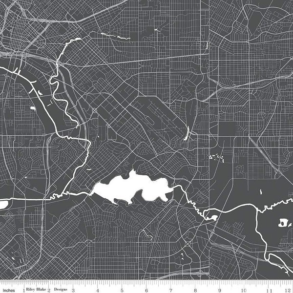 Destinations Map - Charcoal