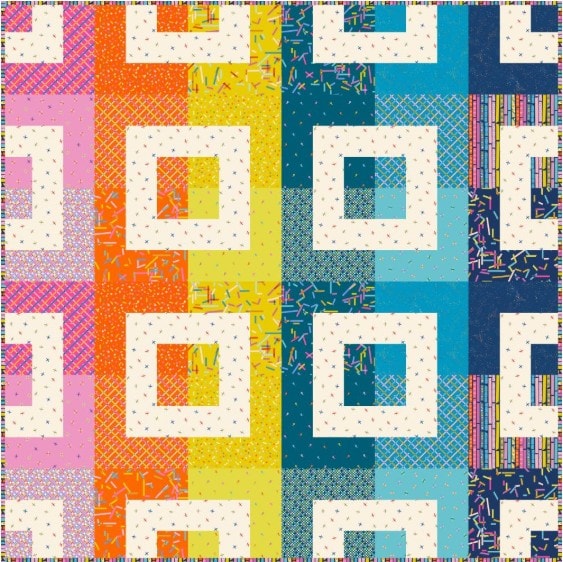 Dialogue Cabin Quilt Pattern | Holly Clarke Design