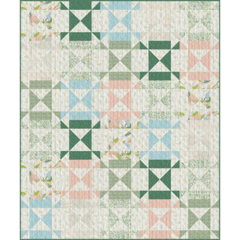 Digitally Printed Quilt Top - Faceted - 58"x68"
